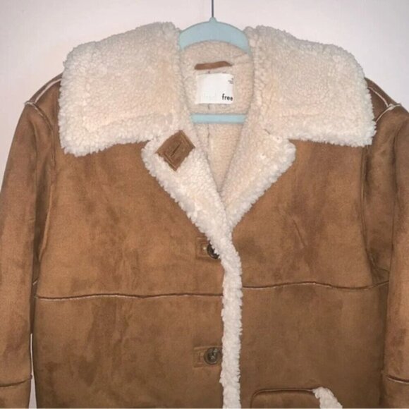 Wilfred Free Aritzia Ranch Jacket Faux Suede Sherpa M - Picture 11 of 13